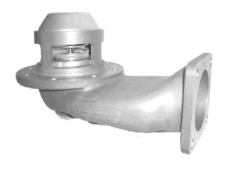 Пневматический донный клапан 4" с фильтром, секвенциальный. Фото 1